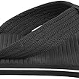 Dashny (051 Black) Men’s Soft Cushioned Slip-Ons with Adjustable Buckle | Arch Support | Exclusive Anti-Slip & Stylish 9 UK-image-63