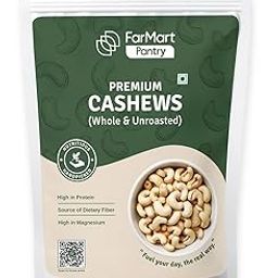 FarMart Pantry Premium Cashews (Whole & Unroasted) | W320 | Creamy, Crunchy & 100% Natural | High in Protein, Fibre & Magnesium | Ideal for Snacking, Cooking & Sweets | 500g Pack-image-66