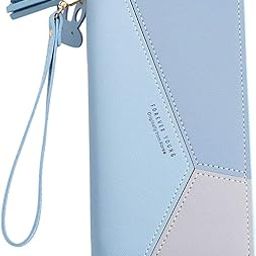 Women's Long Wallet Tassel PU Leather Multi- Slots Girls Zipper Coin Large Purse for Girls-42