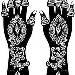 Ublic Mehndi Tattoo Easy Creation Artist Beautiful Design Temparory Sticker for Easy to Apply, Beautiful Designs for Women, Girls, and Kids (Pack of 2)-15