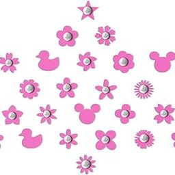 Comet Busters Cute Pink Baby Bindis Kids Face Decoration Stickers (6mm approx) (BB030)-10