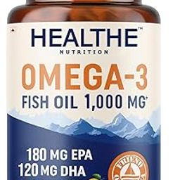 Healthe Nutrition Omega 3 Fish Oil 1000mg – 30 Softgels for Men & Women | 180mg EPA & 120mg DHA | Deep Sea Fish Oil Supplement for Heart, Brain, Joint & Muscle Support (30 Capsules)-image-40