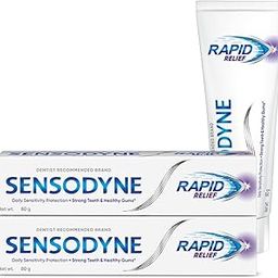 Sensodyne Toothpaste Rapid Relief Combo pack, Sensitive tooth paste to help beat sensitivity fast, 160 gm multi-pack (80 gm x 2)-3