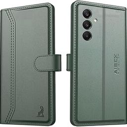 AIBEX ® Samsung Galaxy A16 5G / Samsung Galaxy M16 5G Flip Cover Leather Finish | Inside TPU with Card Pockets | Wallet Stand | Complete Protection Flip Case Green-picture-20