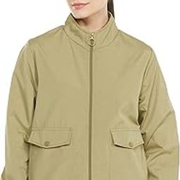 Women's Polyester Windcheater Standard Length Jacket-image-29