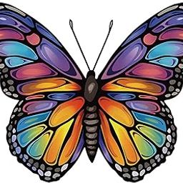 SAZ DEKOR® Butterfly Wall Decor Gift for Family Friends Farmhouse Office Wall Sculpture Blue Yellow Purple-image-88