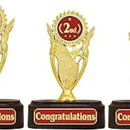 AARK INDIA 1st,2nd & 3rd Place Trophy for Competition/Match/Sports/Event/School/College (Set of 3 Trophies) PC002201-image-88