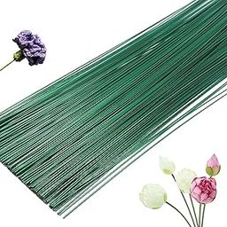 Just Flowers Dark Green Floral Stem Wire, Flower Making Wire Accessory for DIY Bouquet Stem Wrapping and Crafts (12 Inch Flexible Metal Wire Pack of, 100)-image-10