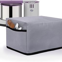 Crasome Dust Proof Water Resistant Kitchen Wet Grinder Cover for 2 Litre Table Top Ultra Grind+ Gold - Grey-30