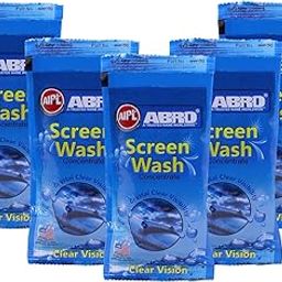 ABRO Windshield Car Wash Additive Fluid Concentrate Liquid Wipers Lubricated Streak Free & Anti Wiper Judder Formula Auto Detergent Glass Cleaner (5 Pcs)-image-56