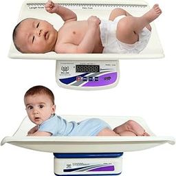 WELLOMA Newborn Digital Baby Weighing Scale with Tray Infant, & Toddler Tray Weight Scale Measure Up To 30Kg With LCD Display Baby Weight Machine, White-picture-7