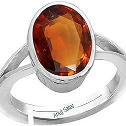 Gomed Ring 3.25 Ratti 2.00 Carat Natural and Certified Hessonite Garnet (Gomed) Astrological Gemstone Adjustable for Men and Women-image-54