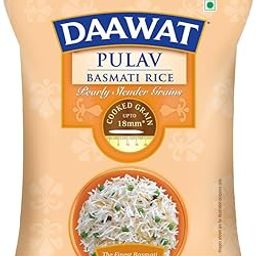 Daawat Pulav Basmati Rice 5Kg| Pearly slender Grains| Cooked Grain Upto 18mm*| Long & Fluffy Pulav Rice-image-27
