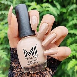 MI FASHION Nail Polish, Glossy Finish, Vanilla Nude, 12ml (Pack Of 1)-image-2