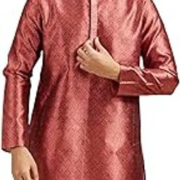 Men's Art Silk Jacquard| Self Design Kurta (1pc)-image-94