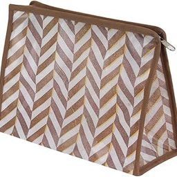 Plastic Shaving Kit, Makeup kit Pouch, Organizer for Men and Women - Beige-image-58