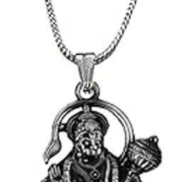 Lord Mahabali Gadhadhari Grey Snake Chain Pendnet for Men and Women-picture-42