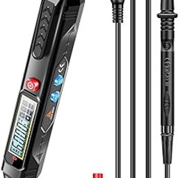 Serplex® 2-IN-1 Digital Multimeter with LED Light 6000 Counts NCV Tester Pen Live Wire Recognition Multimeter AC/DC Voltage Tester, Resistance, Voltmeter with LCD Digital Display, Battery Not Included-33