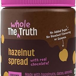 The Whole Truth - Hazelnut Spread - Creamy - 200g - No Added Sugar - No Palm Oil - No Preservatives - No Artificial Flavour-18