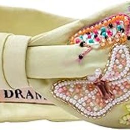 Co. Knotted Embroidered Hair Band with Crystals, Beads and Threads, Stylish, Trendy & Handmade Hair Band for Girls/Women-image-0