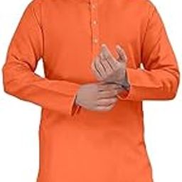 Men's Cotton Blend Plain Kurta [Only Kurta]-image-15