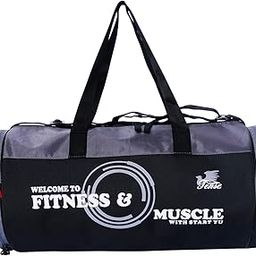 Polyester Cross Training 26L Medium Water Resistant Travel Duffle Bag/Gym Bag for Men's/Women's (Khaki Camo), 47 Cm-image-87