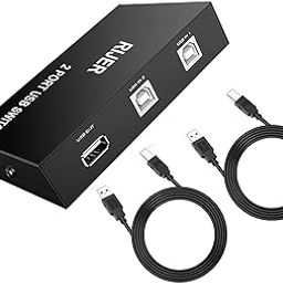 Boytond 4 Port USB 2.0 Selector Switch for 4 PC Share 1 USB Device Like Printer Flash Driver Mouse Keyboard 1A4B-CF 2 usb switcher with 2pcs cable-19