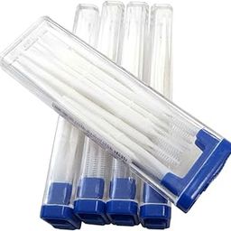 Adult Portable Interdental Toothpicks, Tooth Stick Manual Brush Dental Oral Care Clean Teeth Food Residue 18 Picks Per Pack. 5-Packs (Total Of 90 Picks),White-picture-6