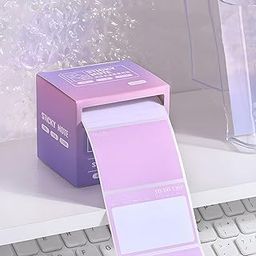 WISHKEY Pull Out Sticky Notes Roll, 256 Sheets Sticky Notes, Sticky Pad for Study, Point It Marker Stationery Items, Self-Adhesive Memo Pad, Planners and Memo Sticker (Assorted, Pack of 1)-image-36