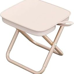 m-Beat Camping Stool, Portable Folding Stool with Carry Bag, 12in Portable Folding Chair Collapsible Camp Stool Outdoor Footstool for Travel Walking Hiking Fishing Picnic Barbecue (Khaki)-image-80