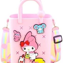 3Xbeach Tote Bag Fashion Portable Open Hole Tote Bag Organizer Beach Holes Bag Pink Bag Charms | Womens Handbags & Bags-image-72