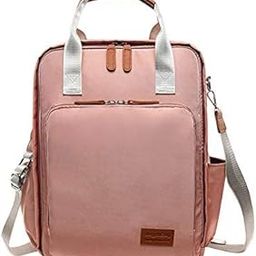 Shopizone Nappy Diaper Bag Multifunction Maternity Travel Backpack for Baby Care with Removable Shoulder Strap Pink-image-2