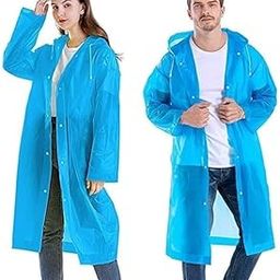 NAWMIST Adult Portable Rain Coat, Men & Women Outdoor Traveling Eva Material Raincoat-image-1