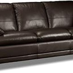 ES ESPINHO Esp60 Solid Sal Wood Leatherette Upholstered 3-Person Sofa Set For Living Room, Brown Color-image-28