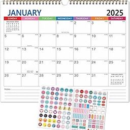 2025 Wall Calendar, A3 Family Planner 37.5 x 30 cm with 2025 Calendar 18 Months, Family Calendar 2025 2026 from January 2025 to June 2026 for Family Kitchen and Home-image-58