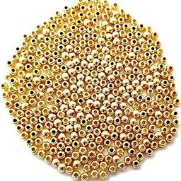 Get-Set-Go! 1.5mm 5000+ Beads Golden Color Plastic Beads for Jewellery Making, Arts and Crafts Work, Necklace, Bracelet Earring DIY Kit (1mm-Ball)-image-18