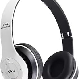 icall P47 Gaming Over Ear Bluetooth Headphones Wireless with Mic (White)-picture-17