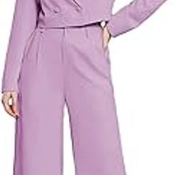 Women's Solid Relaxed Fit Full Sleeve Co-ord Blazer and Trouser Set.-image-10
