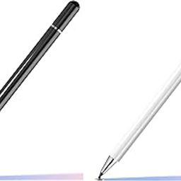 CERLINK Tablet Stylus Pen 2 in 1 for All Touch Screens Devices | Fine Point Tip | High Sensitivity & Precision Capacitive Pen with Compatible for iOS, Android, and Windows (2Pcs-Black/White)-19