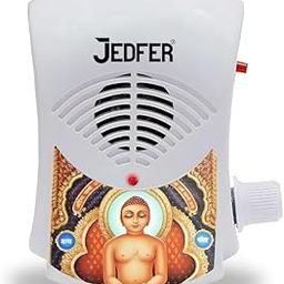 JEDFER Electric Jain Religious Continuous Navkar Mantra 7 in 1 Mantra Chanting Bell Spiritual Devotional Bell with LED Light Just Plug & Play White (Pack of 1)-image-27