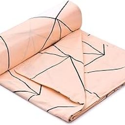 Super Premium Quilt Cover Double Bed with Zipper Blanket Cover/rajai Cover/Comforter Cover/Duvet Cover King Size Soft Cotton Breathable Skin Friendly Stuff 90x100 Inches, Pista-image-82