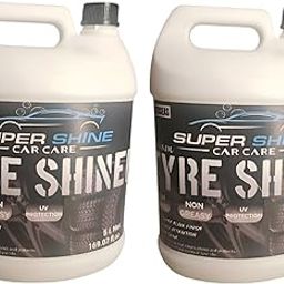 Super Shine Car Care Tyre Shiner + tyre Shiner for Car and Bike (5ltr) Pack of 2-image-74