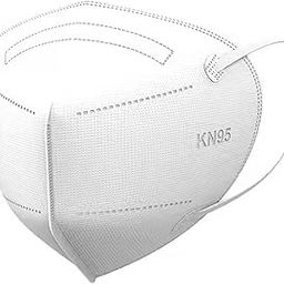 Non Woven fabric Premium N95 Mask For Men&Women With Adjuster - Washable - Reusable - Pollution - Protection - Advanced Filtration (WHITE, 10 PCS)-2