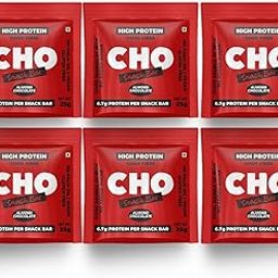 Aaj Pakao - CHO Almond Chocolate Protein Snack Bars | Pack of 6 | Daily Nutrition & Sustained Energy Bars | All Natural, No Added Sugar, No Preservatives | 150g-32