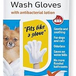 Barkbutler x Fofos-8 Waterless Dogs Shampoo Infused Dog wet wipes & Cat wipes | Deep Cleansing pet wipes | Non-Alcoholic& Lick friendly dog Wipes| High Water-Lock Property|5 Finger Glove Design |White-picture-25