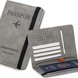 PU Leather Travel Passport Cover Passport Holder Passport Wallet Case Travel for Men, Women-picture-54