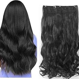 ZALYA InstaCurls – 5-Clip 24” Black Hair Extensions for Girls & Women Who Love Bounce-image-46