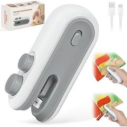 VORACIA Portable Mini Sealing Machine, Handheld Packed Sealer for Food, Snacks, Chips, Fresh Storage, Plastic Bags Sealing Machine, Rechargeable Bag Sealer (Multi)-image-85
