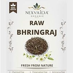 NEXVAIDA Organic Raw Bhringraj Leaves | 100% Pure & Natural | Eclipta Alba | Dry Ayurvedic Leaves for Hair Growth & Scalp Care (200 Grams)-image-99