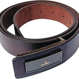 Men’s Brown Belt with Designer Automatic Buckle | Stylish Formal & Casual Belt | Club Weekend Premium Leather Accessory-image-60